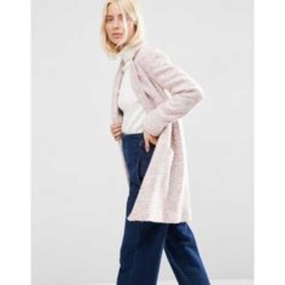 Asos Pink Texture Coat - Picture 4 of 7